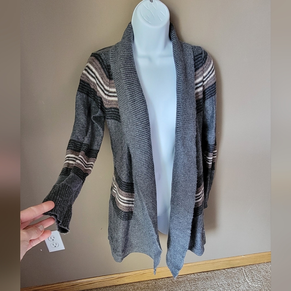 Striped Cardigan Comfy Cozy Women's Sweater Size XS